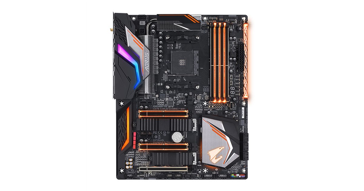 GIGABYTE、AMDの50周年を記念したマザーボード「X470 AORUS GAMING 7