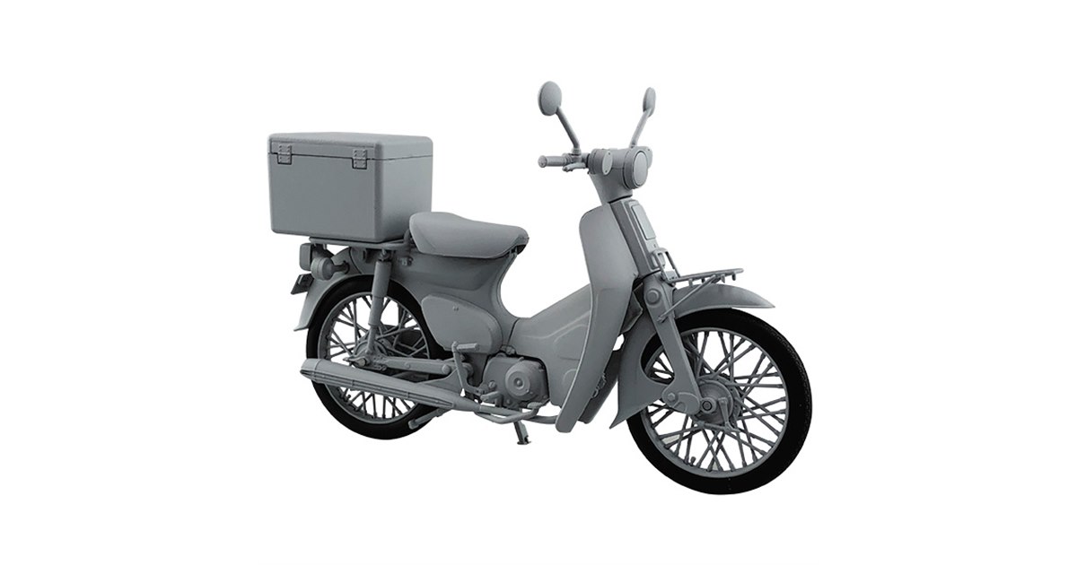 ミニカー　スーパーカブ　出前バイク3台1組 ミニカー スーパーカブ 出前バイク3台1組 ミニカー スーパーカブ