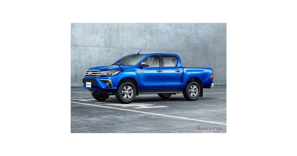 トヨタ ハイラックス、一部改良 プリクラッシュセーフティなどの安全