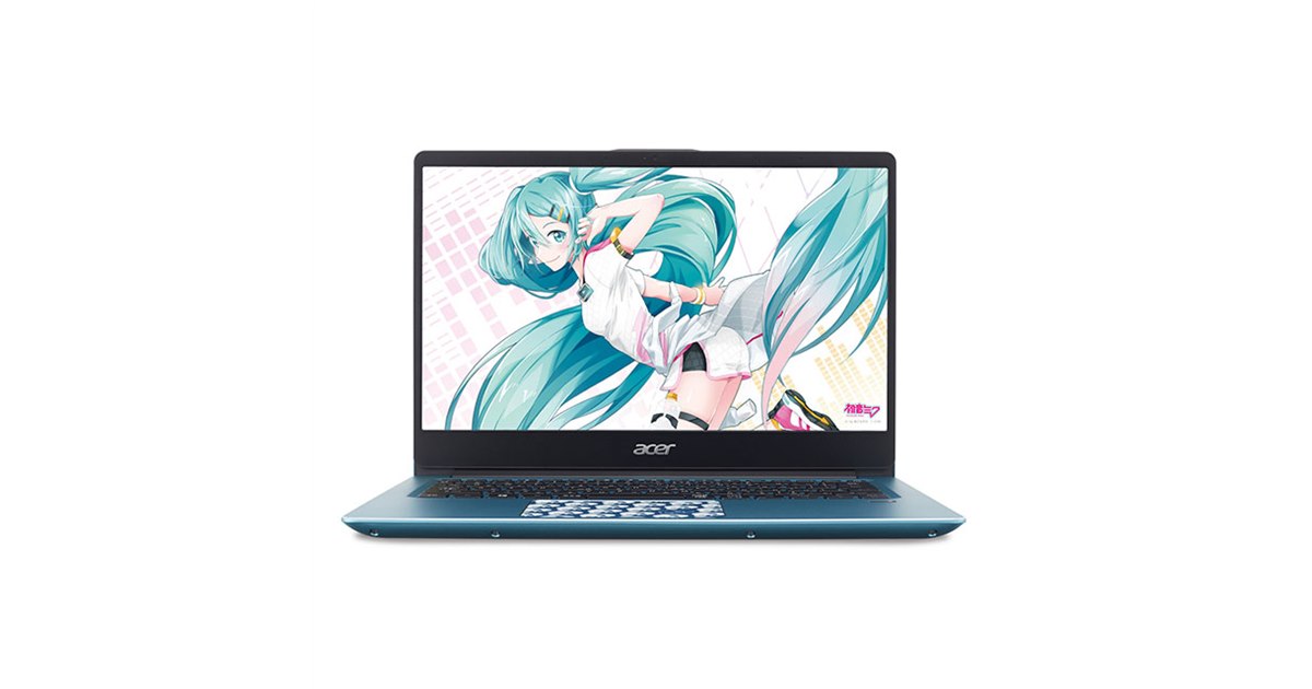 エイサー、初音ミクとコラボした14型ノートPCをTSUKUMO限定で
