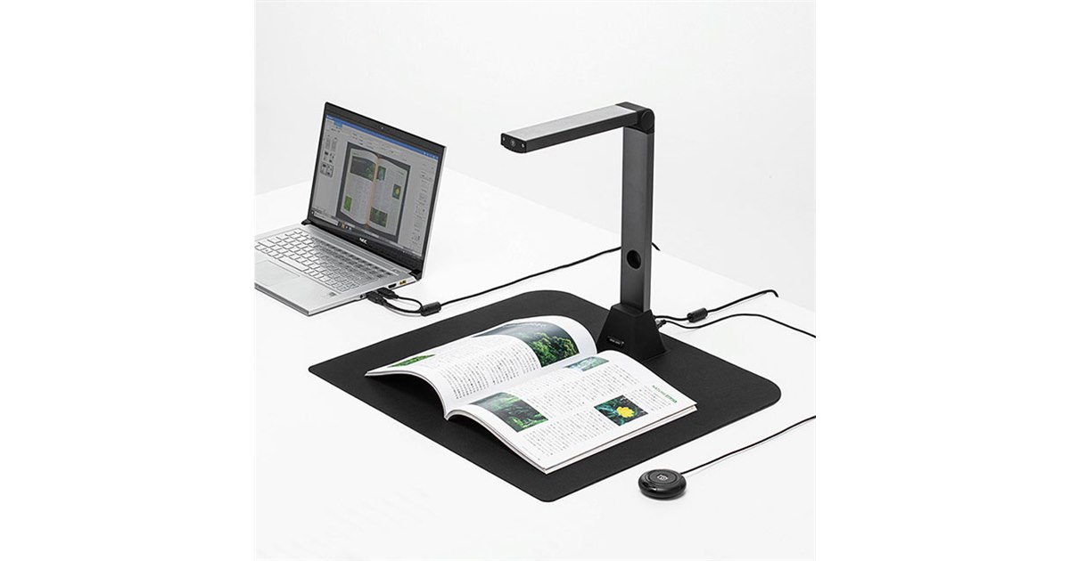 サンワ、A3サイズまで撮影できるスタンドスキャナー「400-CAM069