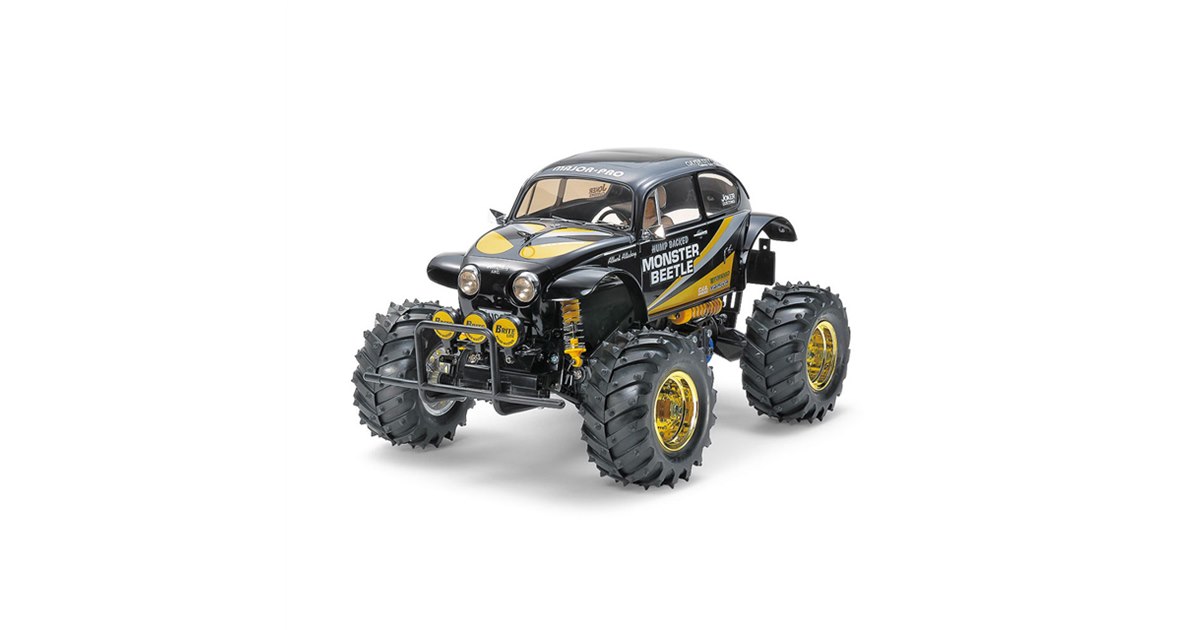 タミヤ、ブラックボディの電動RC「モンスタービートル」スペシャル仕様 - 価格.com