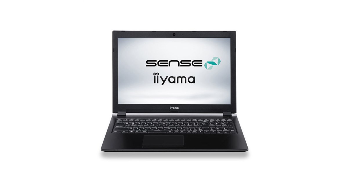 iiyama ノートPC SENSE iiyama、クリエイター向け15.6型4Kノート「SENSE-15QQP42-i7