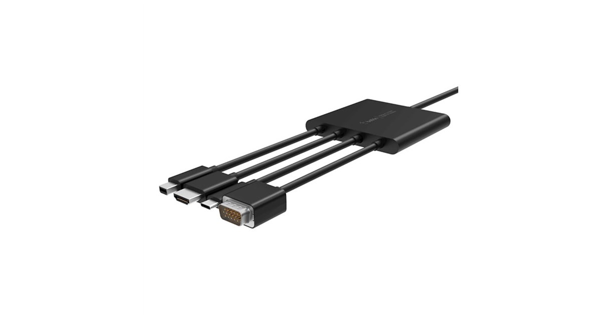 ベルキン、4つの端子をHDMIに変換する「Multiport to HDMI Digital AV