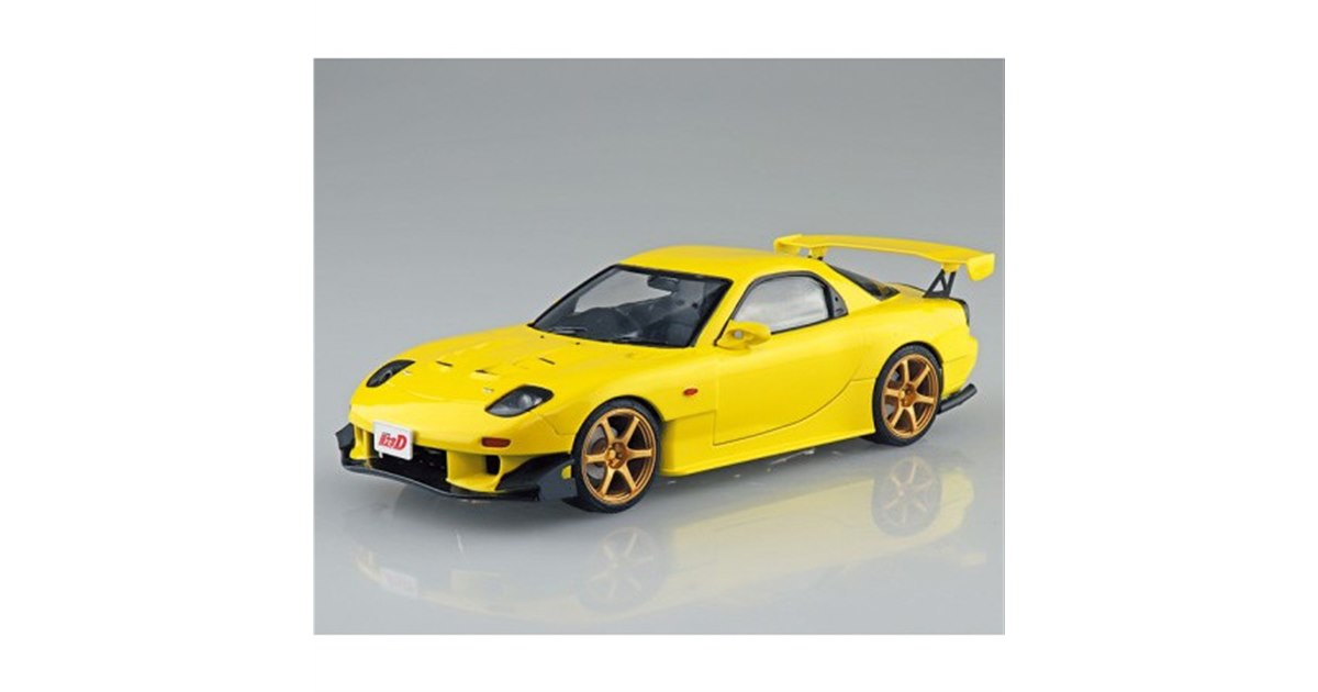 頭文字D」高橋啓介の「RX-7」1/24プラモ2種、プロジェクトD/第1巻仕様