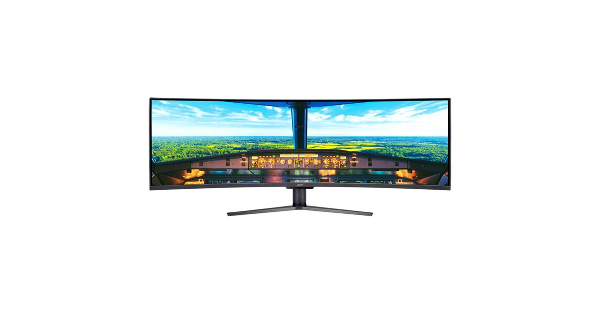 極美品】Acer 49型ウルトラワイド湾曲モニター EI491CR Amazon.co.jp