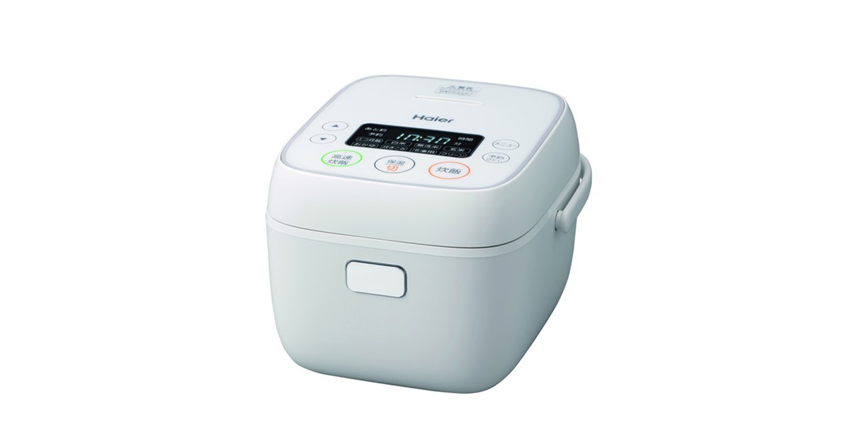 Haier / マイコンジャー炊飯器/ JJ-M32E2　 ハイアール JJ-M32E2-W マイコン炊飯ジャー(3合炊き) e angle select