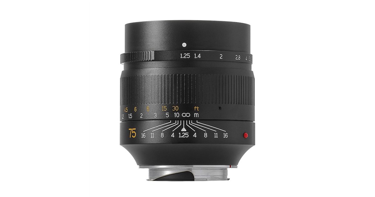 七工匠、コンパクト設計のライカM用単焦点レンズ「7Artisans 75mm F1