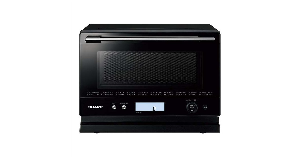 SHARP RE-WF18A 電子レンジ オーブン 2019年製 シャープ シャープ、ワイドフラットを採用したオーブンレンジ「RE-WF18A