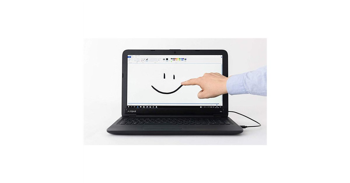 タッチ非対応のノートPCを“タッチ操作可能”にするデバイス