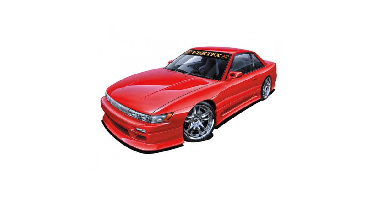 AOSHIMA、日産「シルビア PS13」VERTEXのフルエアロ仕様をモデル化 