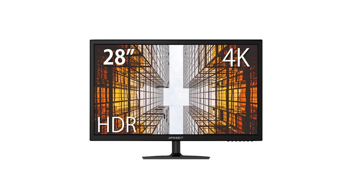 JAPANNEXT 28インチ 4K液晶モニター JN-T284CUHDR JAPANNEXT、USB Type-C接続に対応した28型4K液晶ディスプレイ「JN