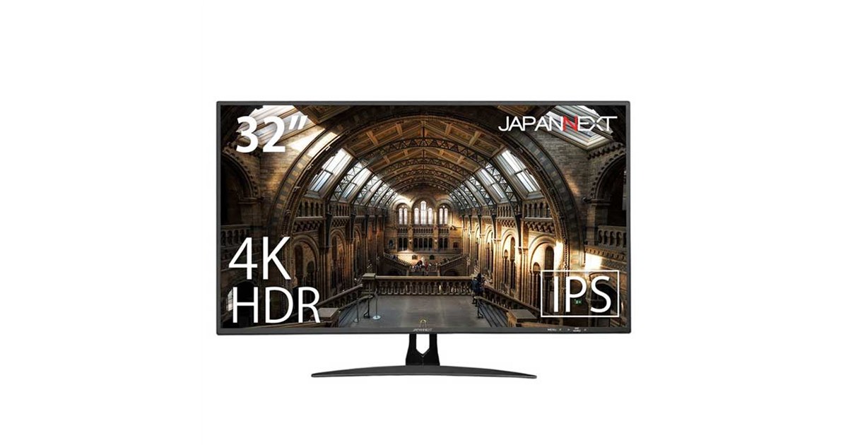 JAPANNEXT、USB Type-C接続に対応した32型4K液晶ディスプレイ