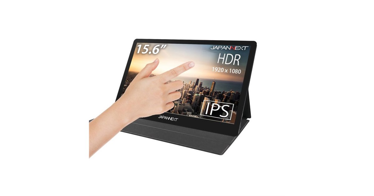 JAPANNEXT、タッチパネル対応の15.6型モバイルモニター - 価格.com
