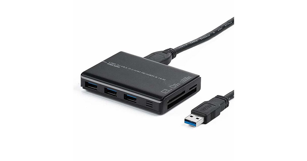 サンワ、USBハブ付きカードリーダー「400-ADR327BK」 - 価格.com