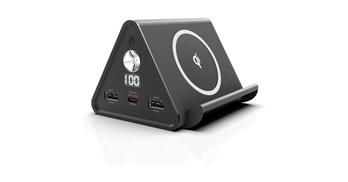 Omni モバイルバッテリー ワイヤレス充電可能 cheero、ワイヤレス充電対応の“おにぎり型”30000mAhモバイル