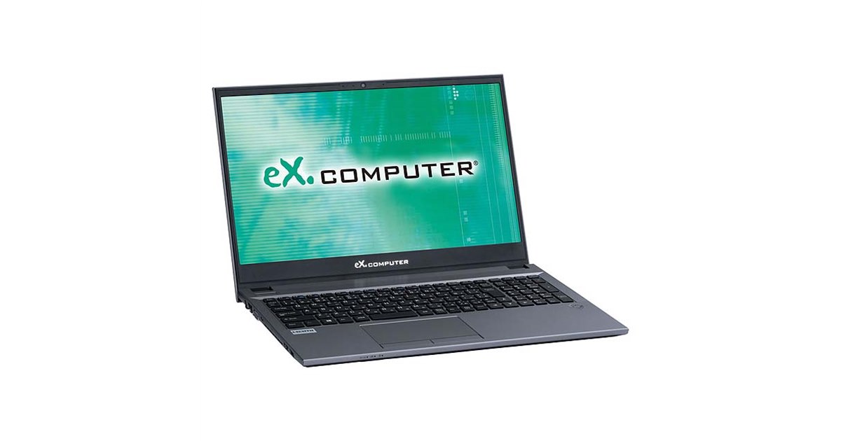 eX.computer 15.6インチ ノートパソコン ツクモ、税別10万円以内で第10世代CoreやWi-Fi 6搭載の15.6型