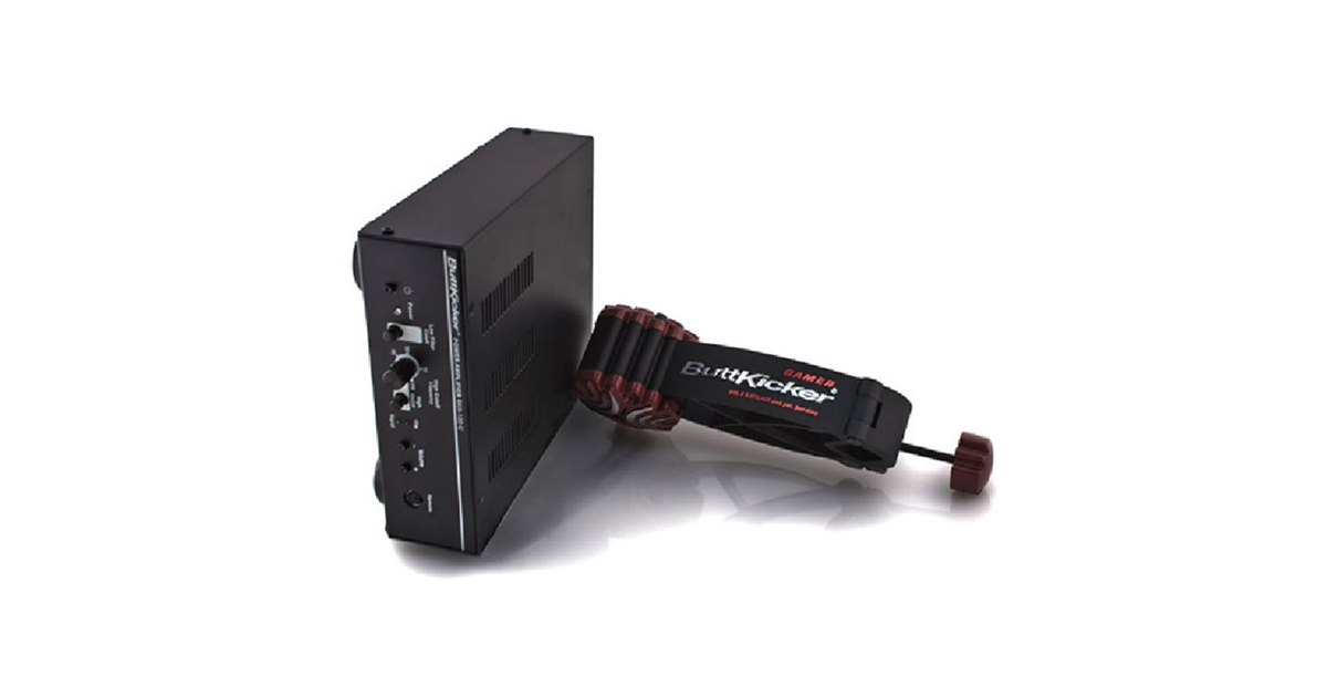 【中古】ButtKicker Gamer2サウンド連動型 振動デバイス ButtKicker、サウンド連動型の振動フィードバックデバイス