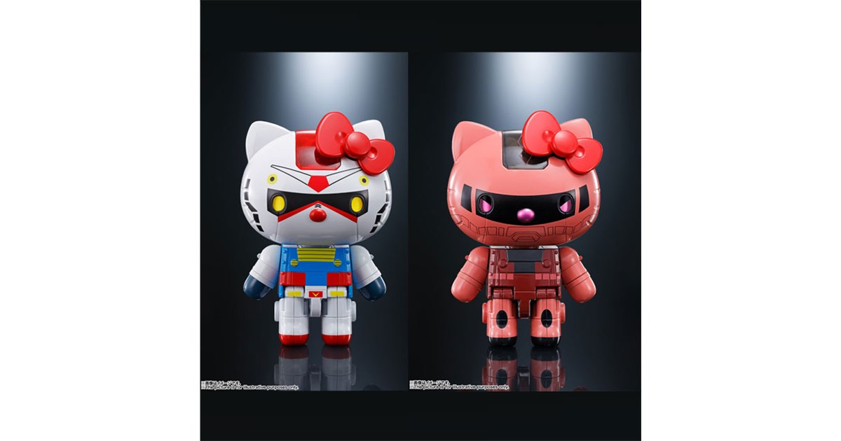 バンダイ、ガンダム/シャアザク仕様の超合金「ハローキティ」を6