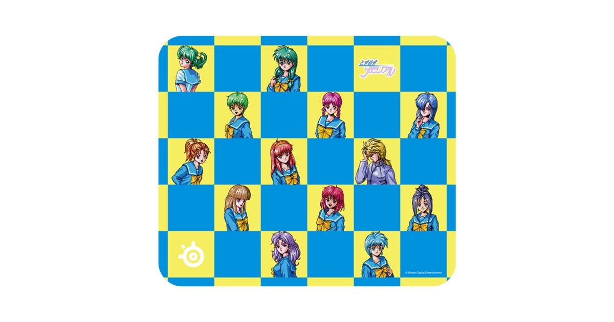 ときメモ」のヒロインたちを描いたゲーミングマウスパッド