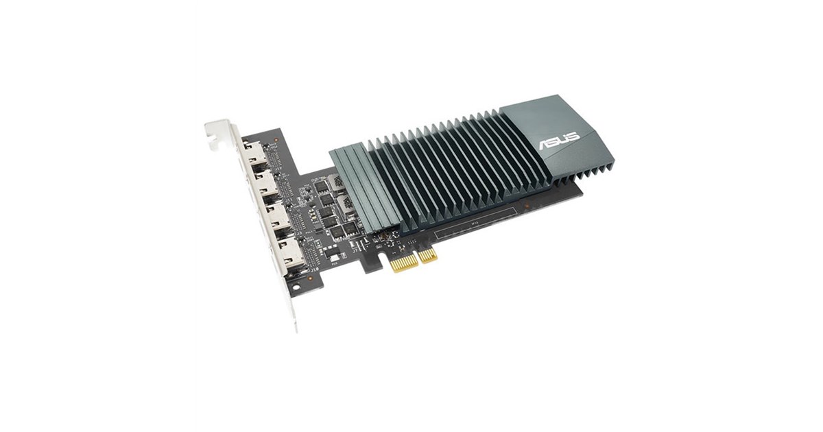 ASUS、税別6,500円のファンレス仕様ビデオカード「GT710-4H-SL-2GD5