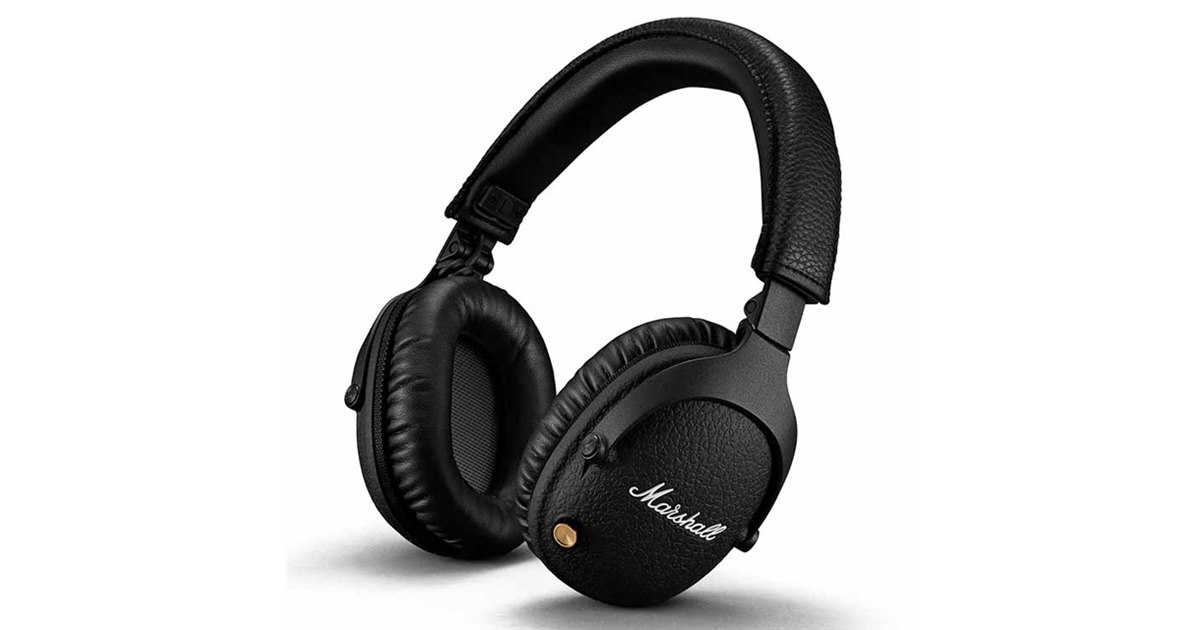 Marshall ブラック ワイヤレスヘッドフォン Marshall、Bluetoothヘッドホン「Monitor」にANC搭載の後継