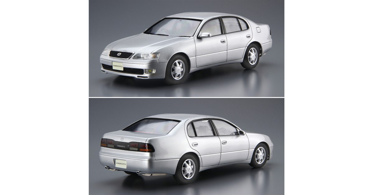 【週末限定値下げ】C011　トヨタアリスト3.0V（シルバーメタリック）　未開封 アオシマ 1/24 ザ・モデルカー No.116 トヨタ JZS147 アリスト