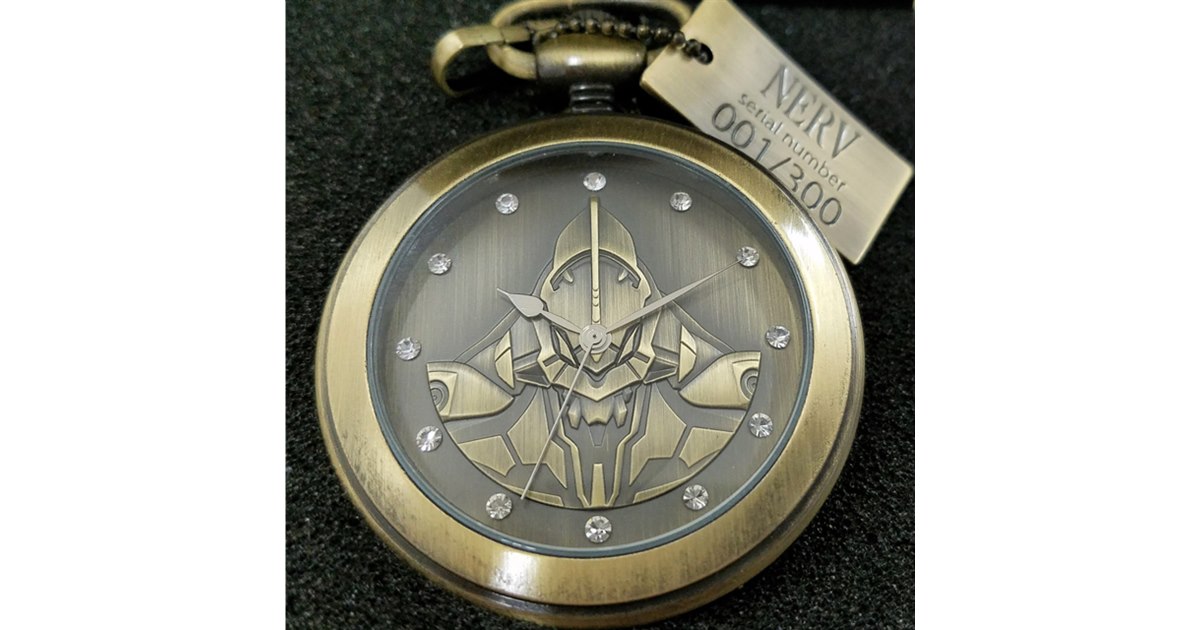 ‼️✨‼️エヴァンゲリオン　懐中時計【初号機】 限定生産500個‼️✨‼️ エヴァ」初号機を立体デザインした懐中時計、500点限定で予約