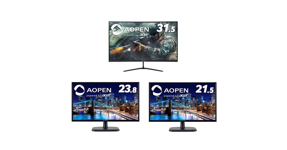 エイサー、曲率1800Rの31.5型ゲーミング液晶「32HC5QRPbiipx」など 