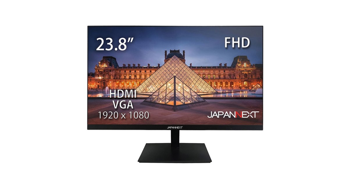 JAPANNEXT、狭額フレームレスデザインの23.8型液晶「JN-V238FHD」など