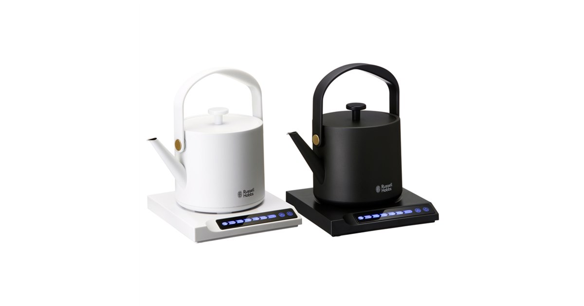 ラッセルホブス、7段階から温度調節できる電気ケトル「Tケトル