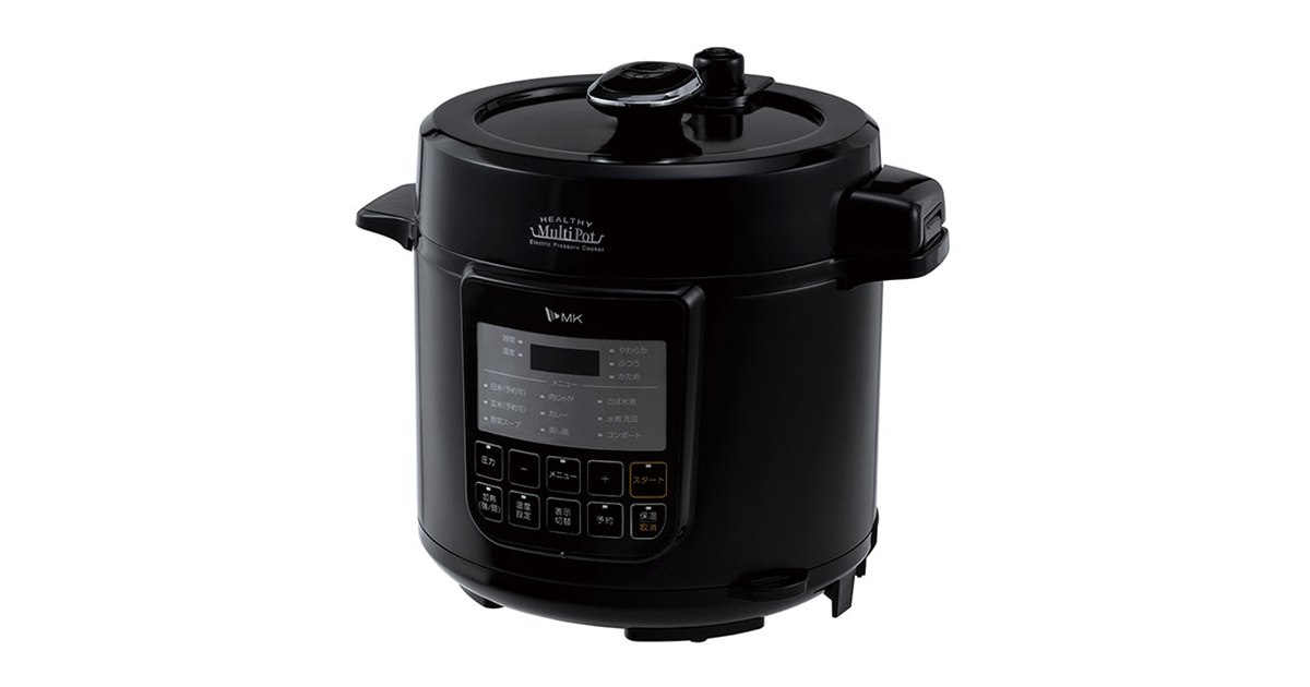 エムケー精工 電気圧力鍋 ヘルシーマルチポット 4L ブラック EA-240K