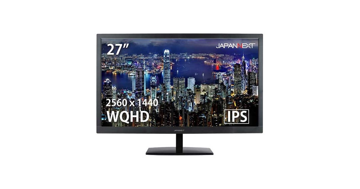 JAPANNEXT、期間限定24,970円の27型WQHD液晶ディスプレイ - 価格.com