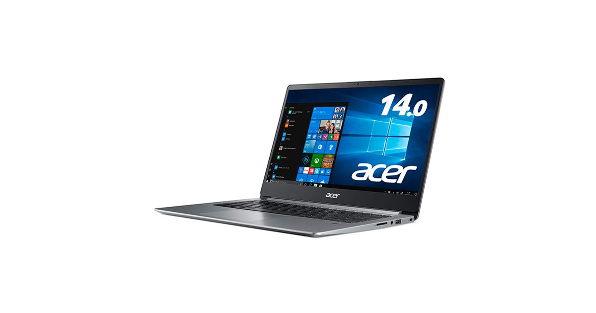 エイサー、17時間駆動に対応した1.3kgの14型モバイルノートPC「Swift 1
