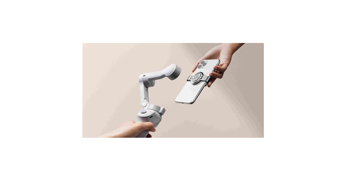 DJI、マグネット着脱式で折りたたみ設計のスマホ用スタビライザー「DJI