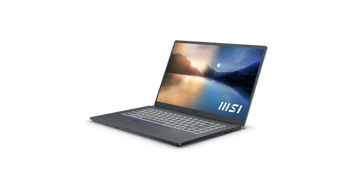 MSI、第11世代Coreや新ロゴを採用した15.6型ノートPC「Prestige 15