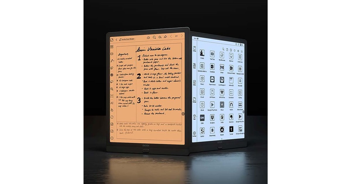 SKT、フロントライトを搭載した13.3型E Inkタブレット「Boox Max Lumi