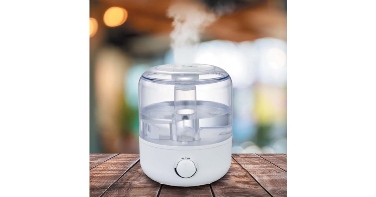 グレー 上部給水式加湿器 MO-HF006 plusmore(プラスモア) 大容量超音波式加湿器 上部給水