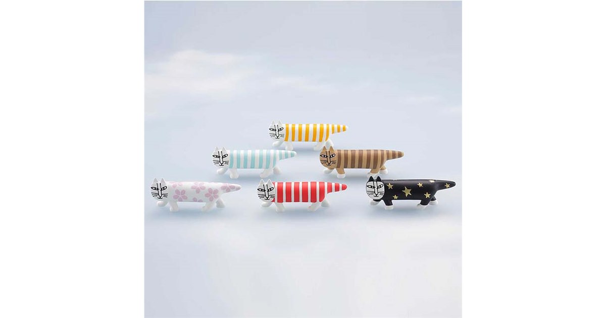 海洋堂、新たな模様を用意した「リサ・ラーソン Mikey Lots of cats