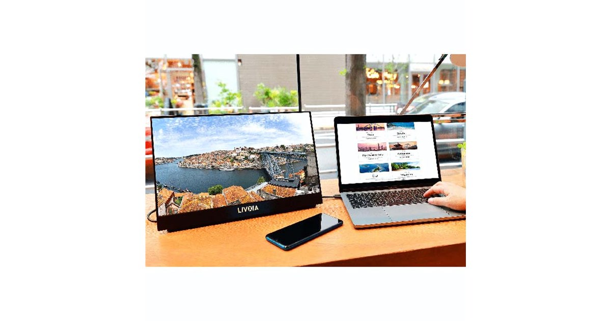 LIVXIA、タッチ操作に対応した15.6型モバイルディスプレイ「LX156TSL