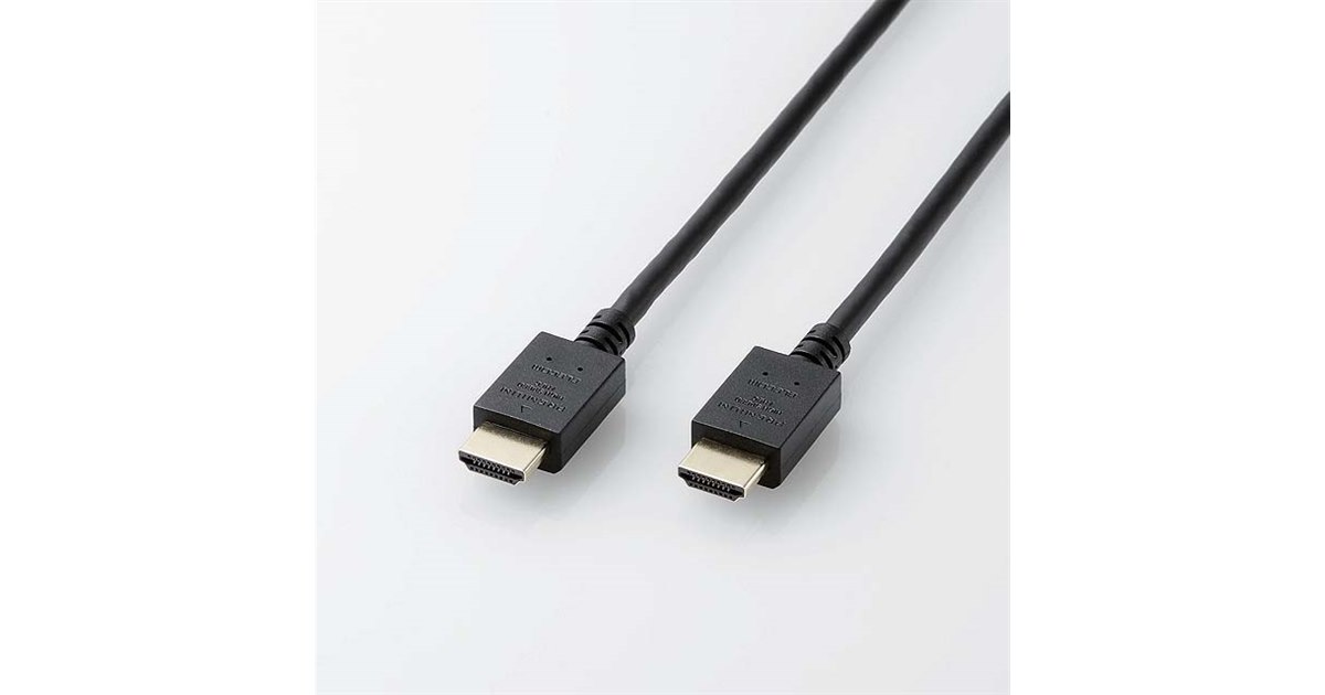 エレコム  HDMIケーブル/Premium/スーパースリム/1.5m/ブラック 取り寄せ商品
