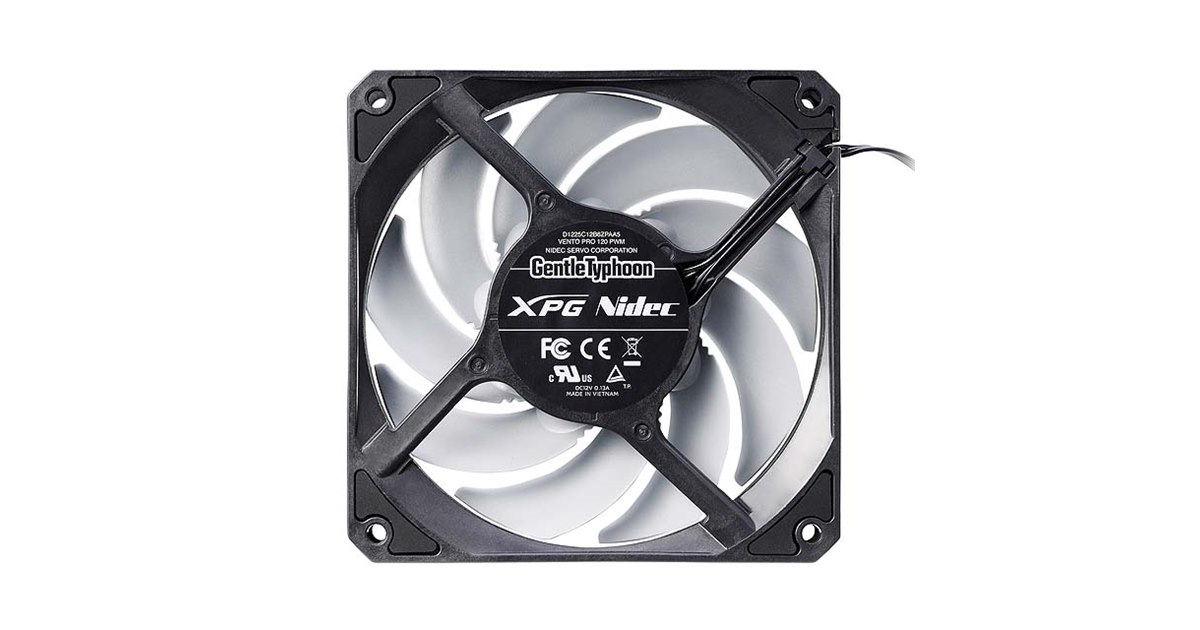 XPG VENTO PRO 120 PWM Nidec GentleTyphoon 最大2150rpm PWM