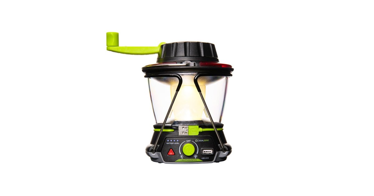GOAL ZERO LIGHTHOUSE 600 ランタン新品未使用 Goal Zero、手回し発電とUSB出力に対応したLEDランタン「Lighthouse