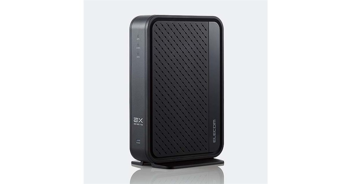 エレコム、10,978円のWi-Fi 6対応無線LANルーター「WRC-X3000GSN