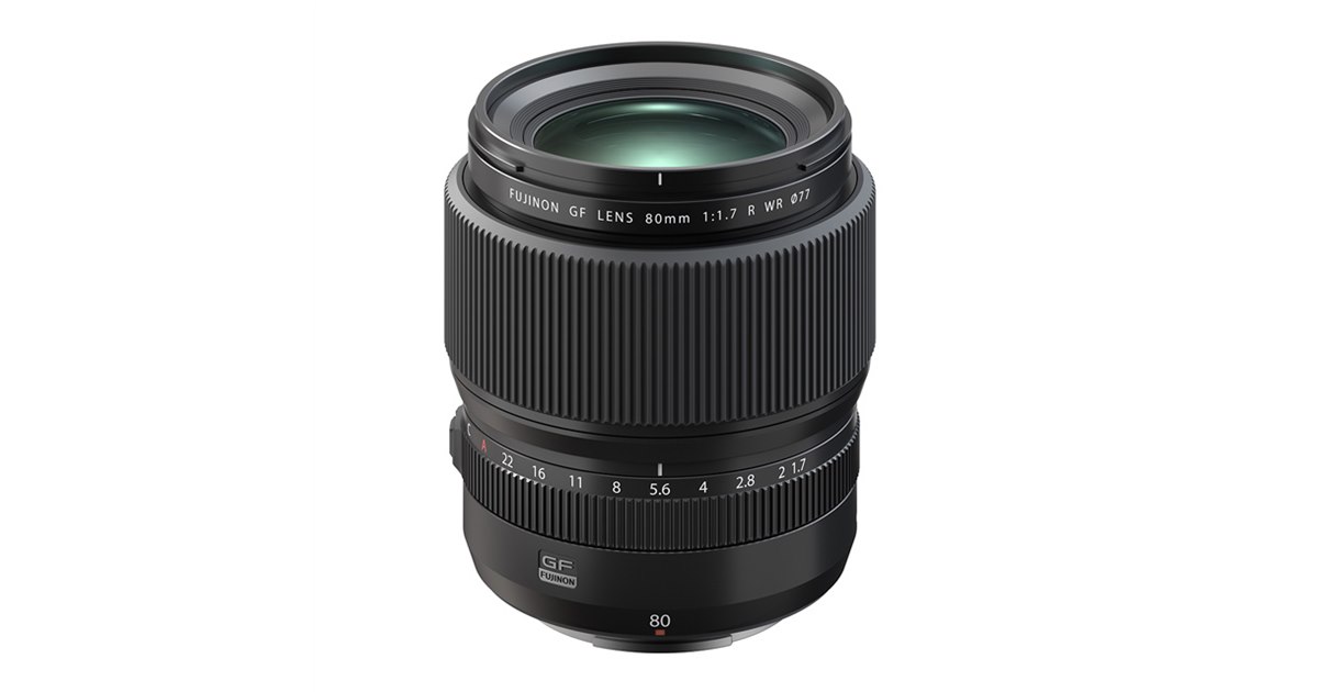 富士フイルム、GFXシリーズ用標準単焦点レンズ「GF80mmF1.7 R WR