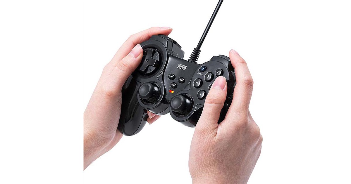 サンワ、振動機能を搭載したゲームパッド「400-JYP70UBKX