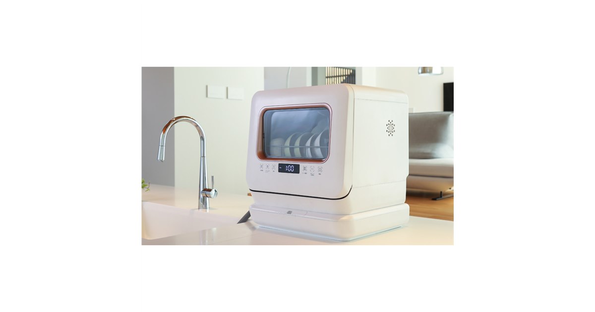 maxzen、タンク式/分岐水栓式を選べる約70度温水洗浄搭載の食器洗い