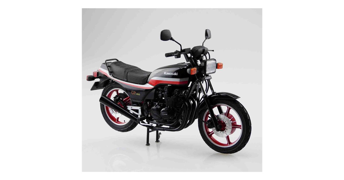 1982年式「カワサキ Z400GP」1/12模型、カスタムパーツが付属