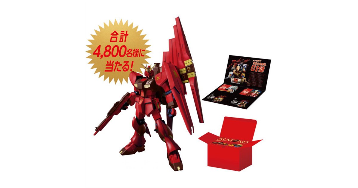 機動戦士ガンダム逆襲のシャア　HGニューガンダム　明治アーモンドチョコver HGUC 1/144 RX-93 νガンダム 明治アーモンドチョコレートVer.の