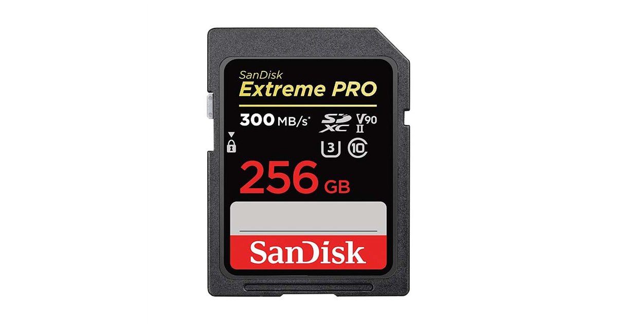 サンディスク、V90に対応した「エクストリーム プロ SDHC/SDXC UHS-II